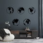 Wallity World Map 2 Negro